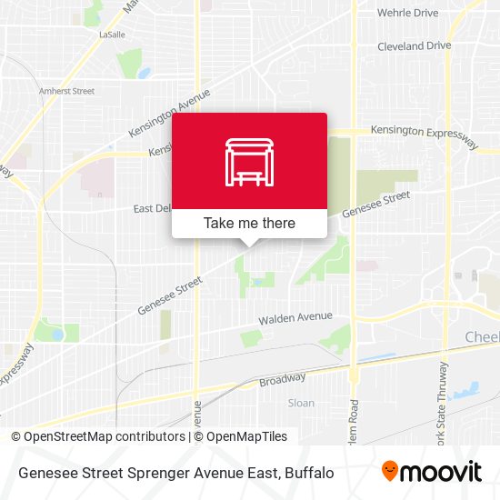 Genesee Street Sprenger Avenue East map