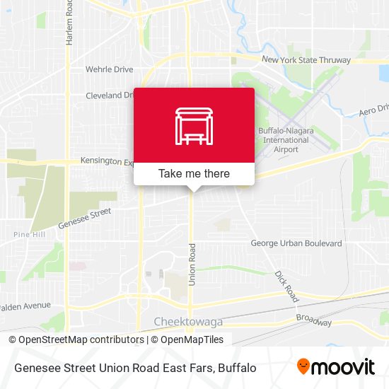 Mapa de Genesee Street Union Road East Fars