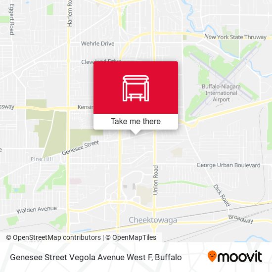 Genesee Street Vegola Avenue West F map