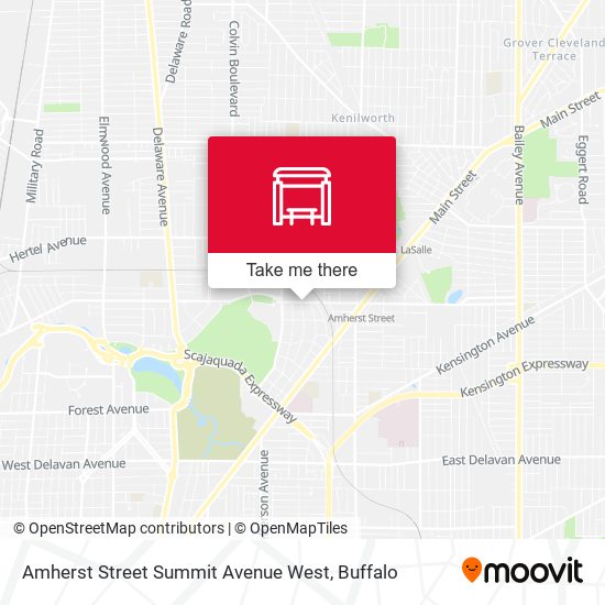 Amherst Street Summit Avenue West map