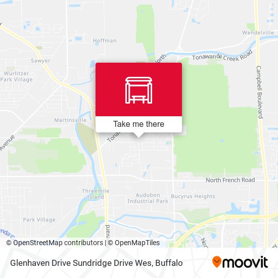 Glenhaven Drive Sundridge Drive Wes map