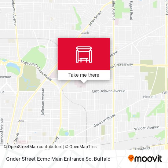 Mapa de Grider Street Ecmc Main Entrance So