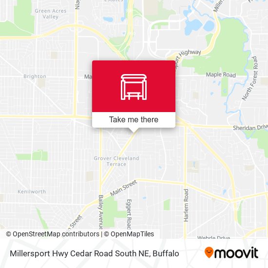Mapa de Millersport Hwy Cedar Road South NE