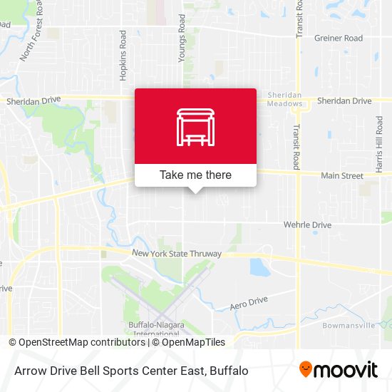 Arrow Drive Bell Sports Center East map