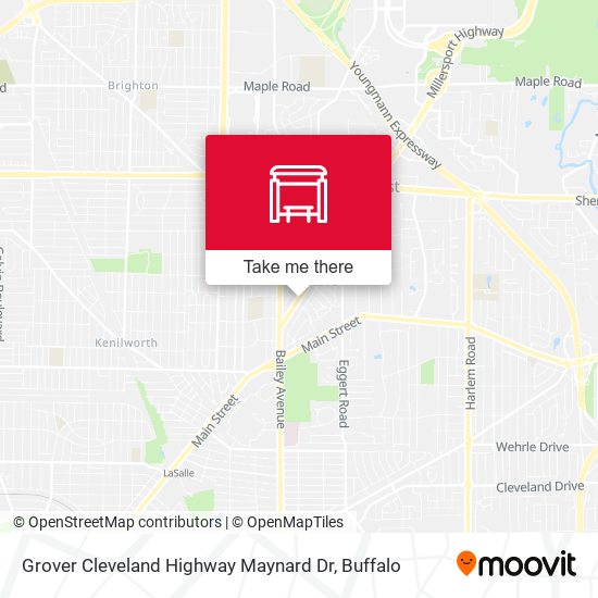 Grover Cleveland Highway Maynard Dr map