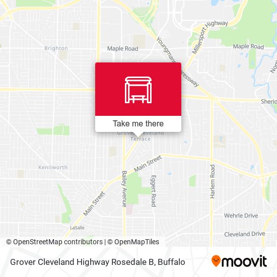 Mapa de Grover Cleveland Highway Rosedale B
