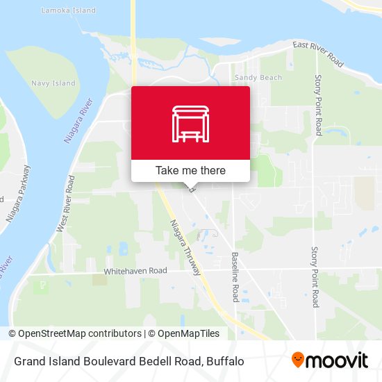 Grand Island Boulevard Bedell Road map