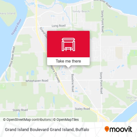 Mapa de Grand Island Boulevard Grand Island