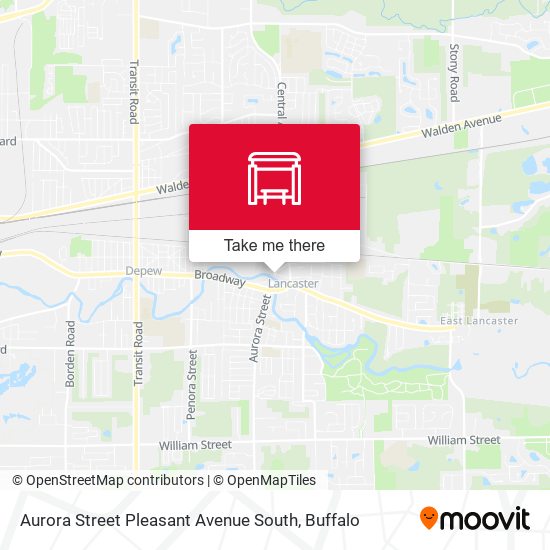 Mapa de Aurora Street Pleasant Avenue South