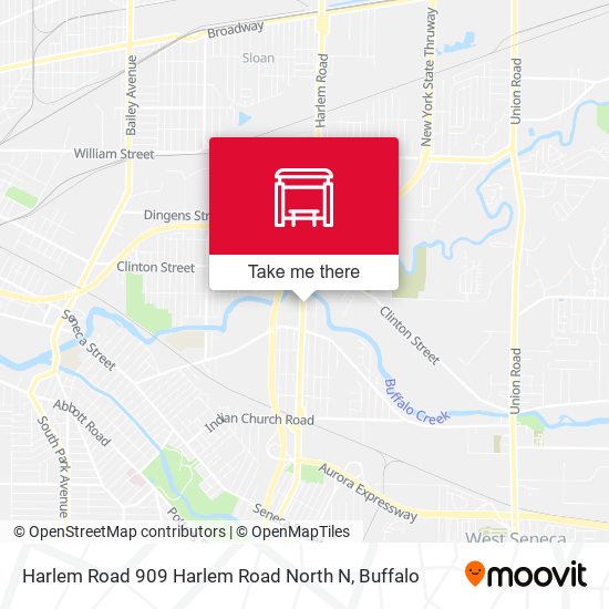 Harlem Road 909 Harlem Road North N map