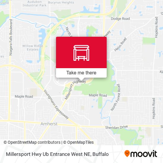 Millersport Hwy Ub Entrance West NE map