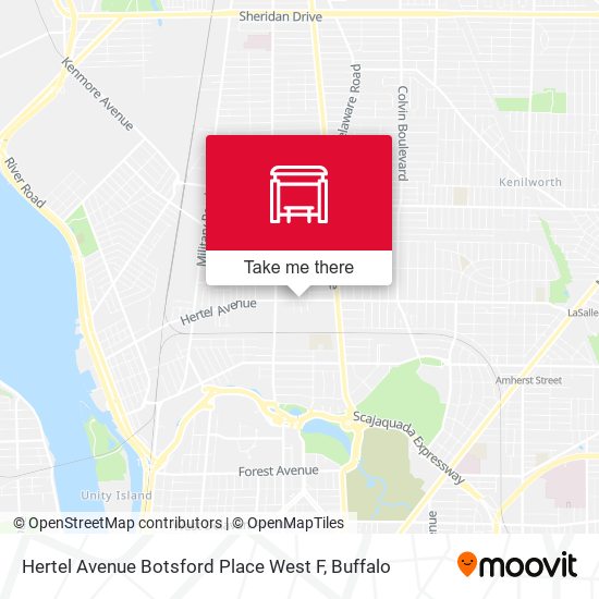 Hertel Avenue Botsford Place West F map