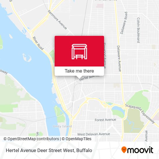 Hertel Avenue Deer Street West map
