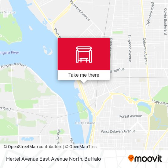 Mapa de Hertel Avenue East Avenue North