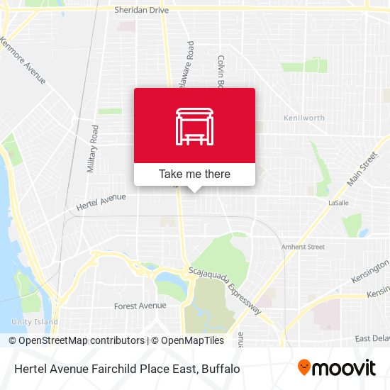 Mapa de Hertel Avenue Fairchild Place East