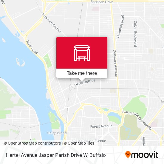 Hertel Avenue Jasper Parish Drive W map