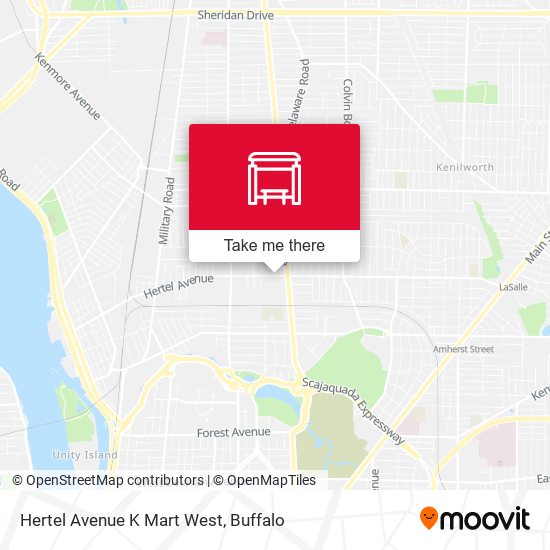 Hertel Avenue K Mart West map