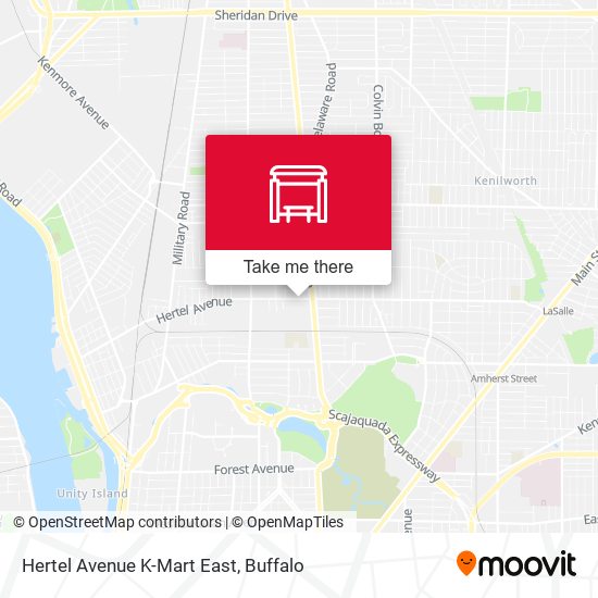 Hertel Avenue K-Mart East map