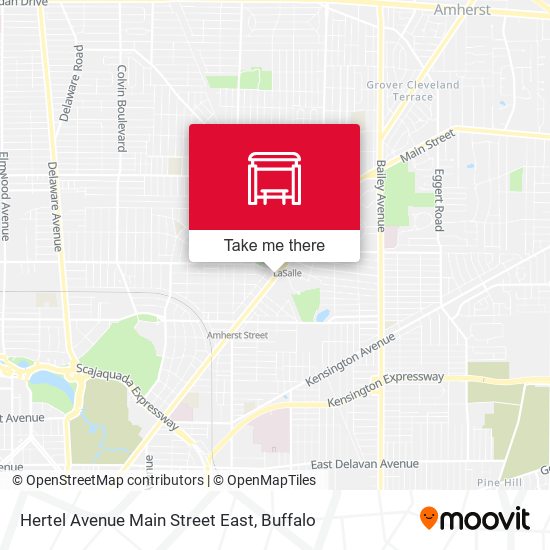 Hertel Avenue Main Street East map