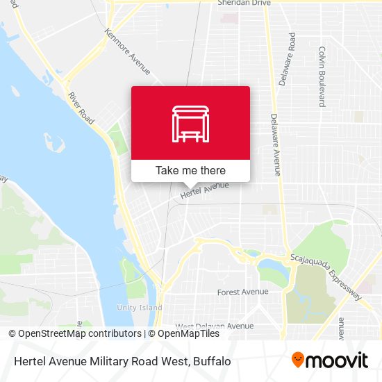 Hertel Avenue Military Road West map