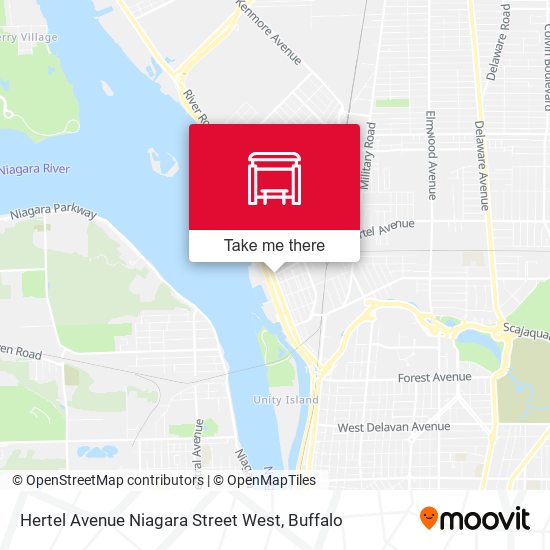 Hertel Avenue Niagara Street West map
