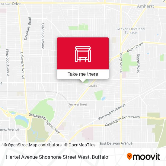 Mapa de Hertel Avenue Shoshone Street West