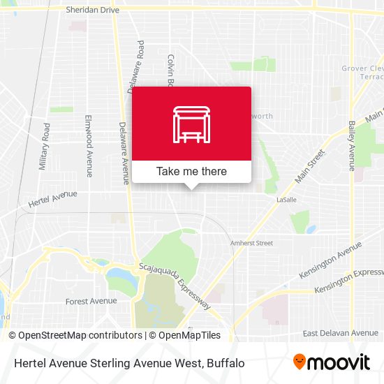 Hertel Avenue Sterling Avenue West map