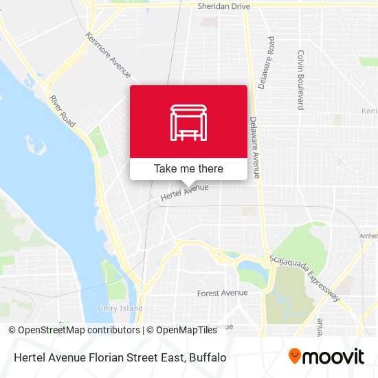 Hertel Avenue Florian Street East map