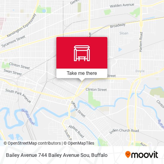 Mapa de Bailey Avenue 744 Bailey Avenue Sou