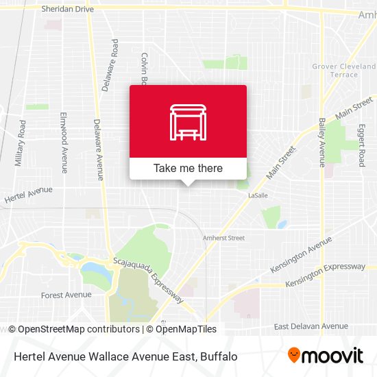 Mapa de Hertel Avenue Wallace Avenue East