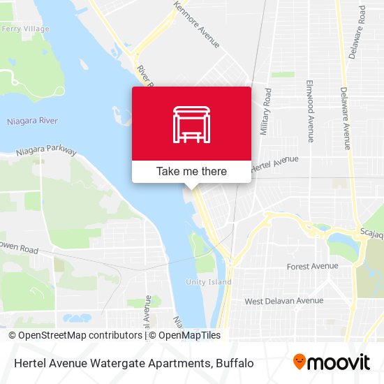 Mapa de Hertel Avenue Watergate Apartments
