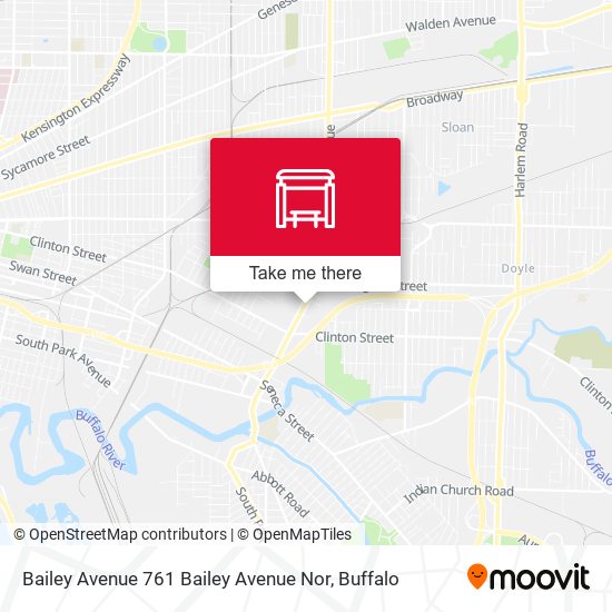 Mapa de Bailey Avenue 761 Bailey Avenue Nor