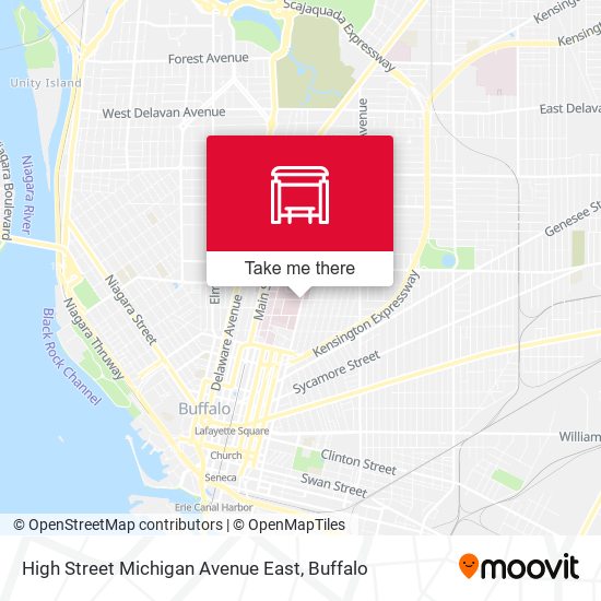 High Street Michigan Avenue East map