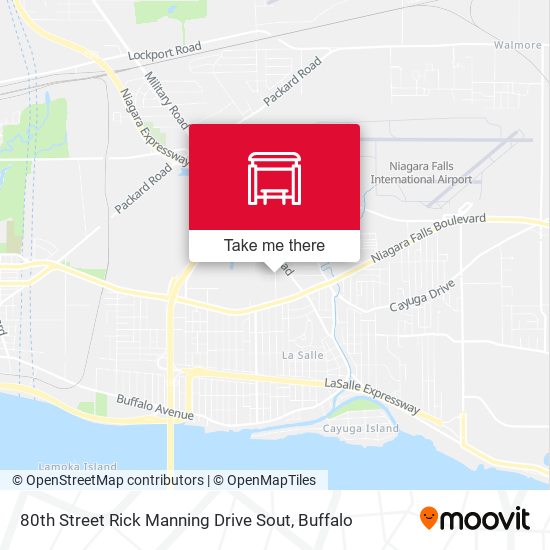 80th Street Rick Manning Drive Sout map