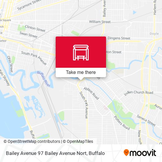 Mapa de Bailey Avenue 97 Bailey Avenue Nort