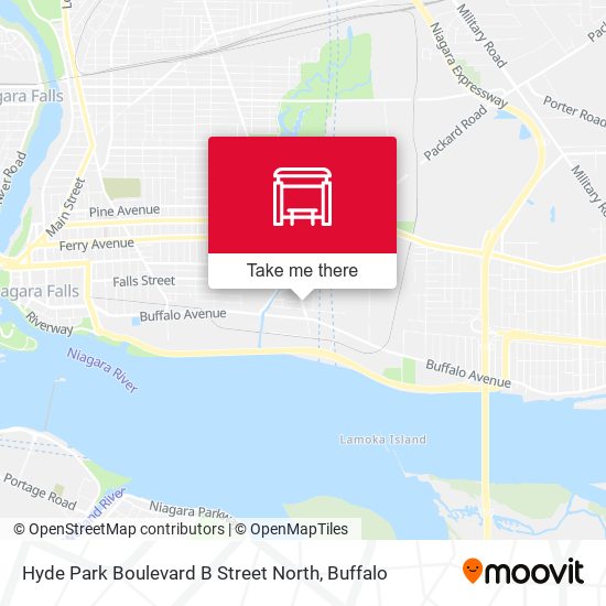 Hyde Park Boulevard B Street North map