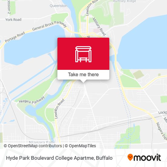 Hyde Park Boulevard College Apartme map