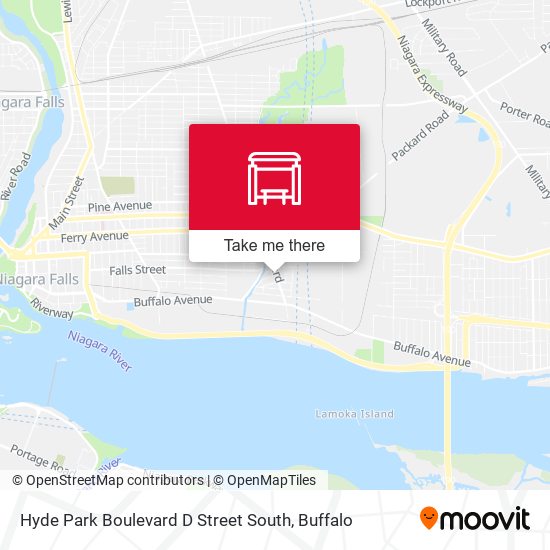 Hyde Park Boulevard D Street South map