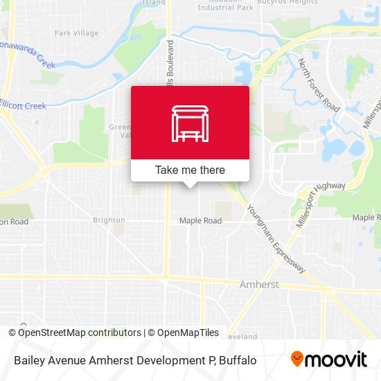Mapa de Bailey Avenue Amherst Development P