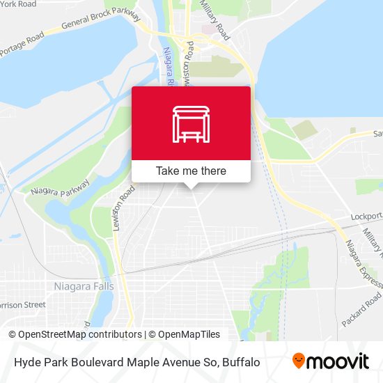Hyde Park Boulevard Maple Avenue So map