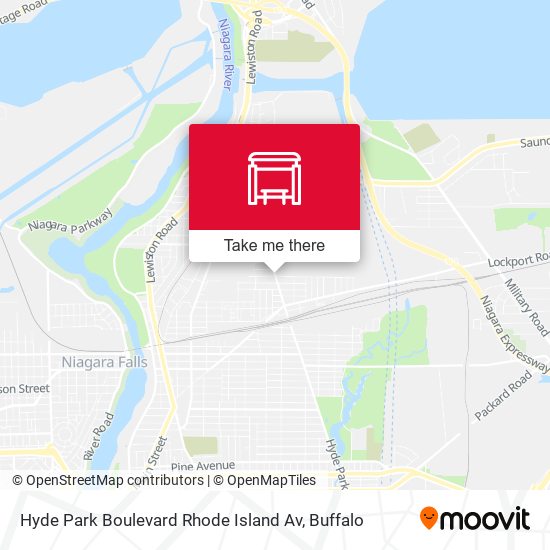 Hyde Park Boulevard Rhode Island Av map