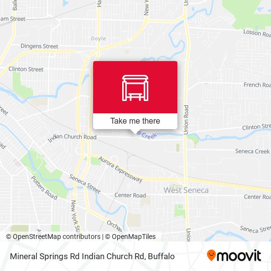 Mineral Springs Rd Indian Church Rd map