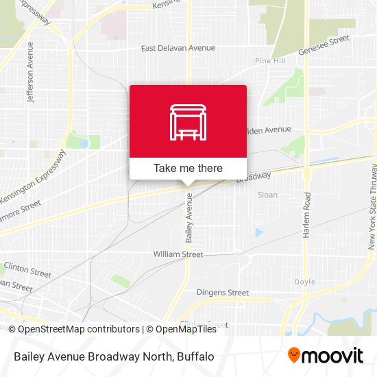 Mapa de Bailey Avenue Broadway North
