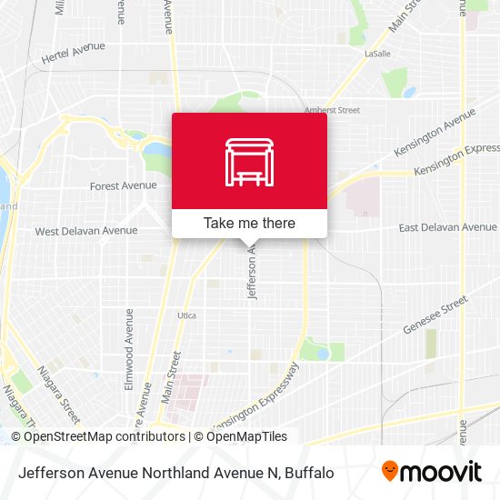 Mapa de Jefferson Avenue Northland Avenue N
