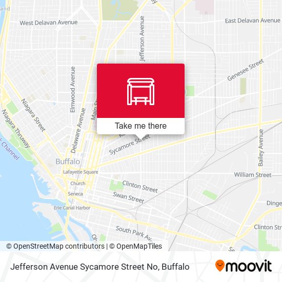 Jefferson Avenue Sycamore Street No map