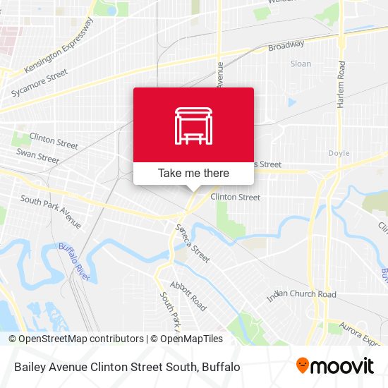 Mapa de Bailey Avenue Clinton Street South