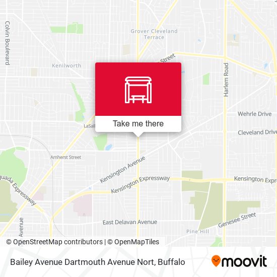 Mapa de Bailey Avenue Dartmouth Avenue Nort