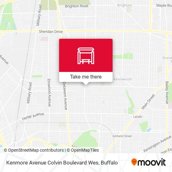 Kenmore Avenue Colvin Boulevard Wes map
