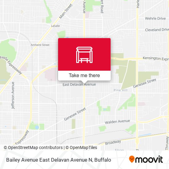 Mapa de Bailey Avenue East Delavan Avenue N