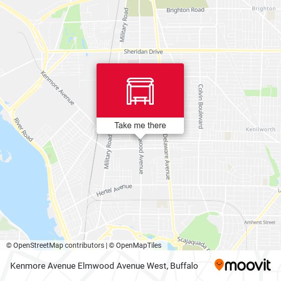 Kenmore Avenue Elmwood Avenue West map